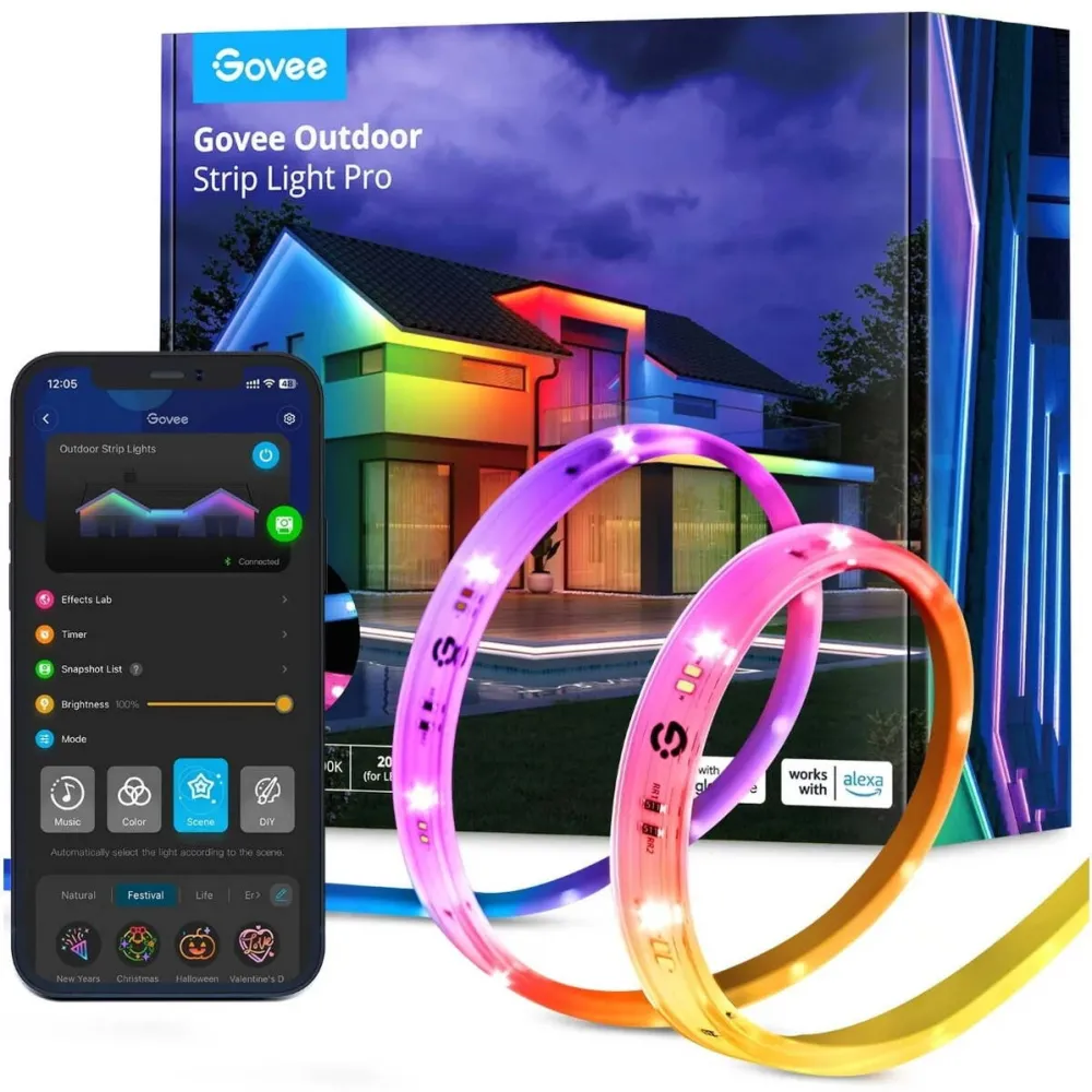 Govee H70A1 Outdoor Strip Light Pro 10m | Taśma LED | Wi-Fi, Bluetooth, RGBICWW
