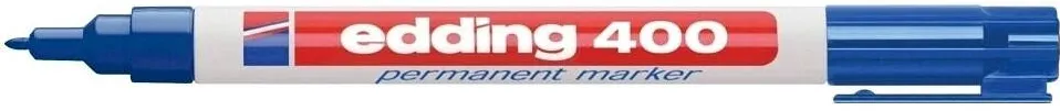 Edding Marker Edding 400 permanent varf rotund 1mm albastru