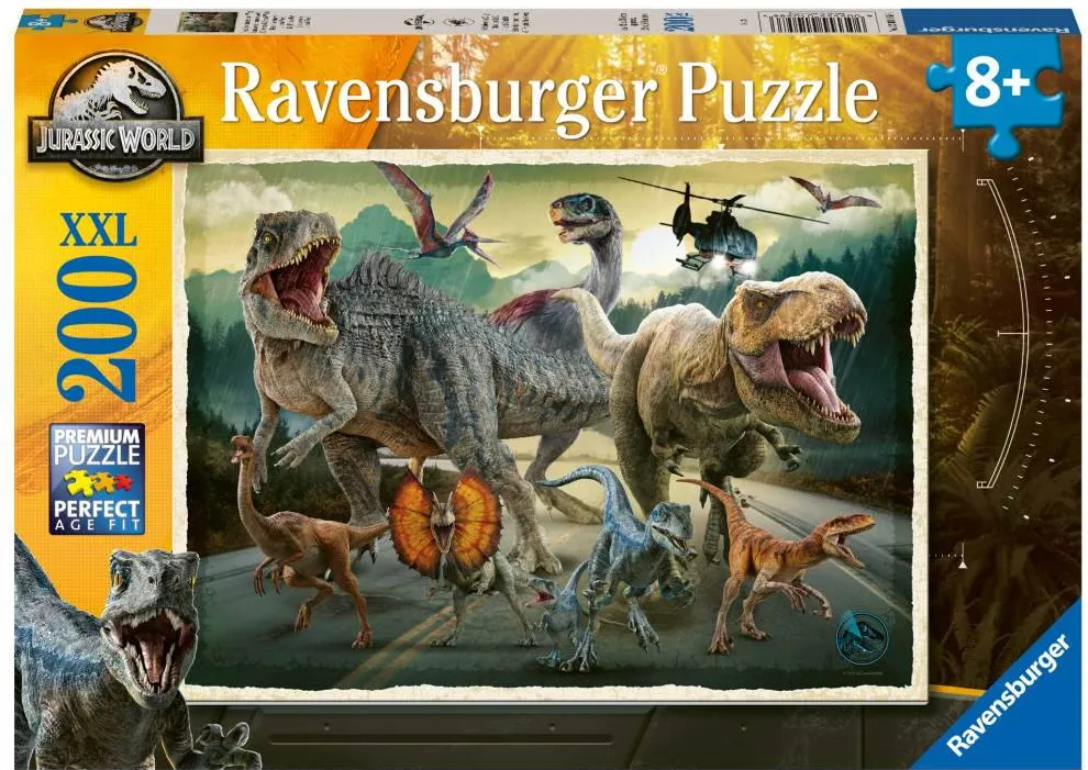 Puzzle Ravensburger Puzzle Ravensburger XXL - Jurassic World, 200 piese