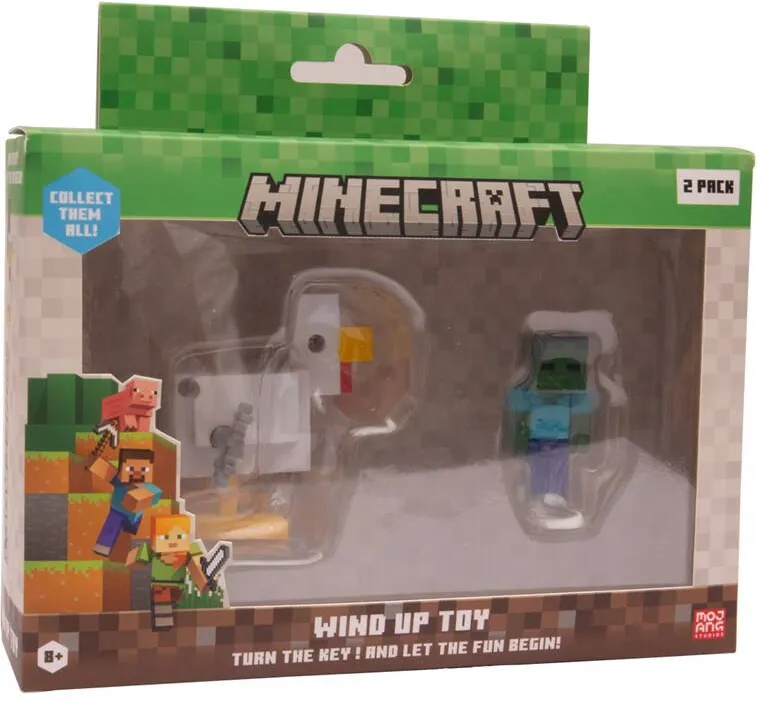 P.M.I. Kids World MINECRAFT S2 3D WIND-UP TOY - CHICKEN & JOCKEY