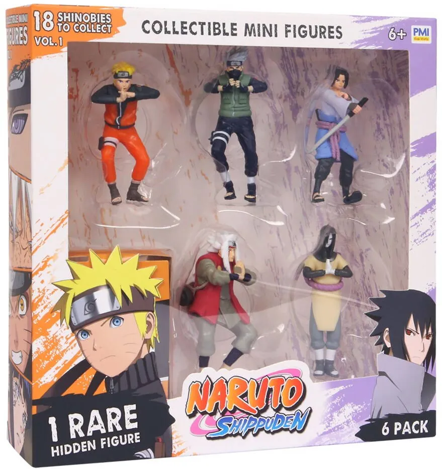 P.M.I. Kids World NARUTO SHIPPUDEN FIGURES - 6 PACK DELUXE EDITION VER. B
