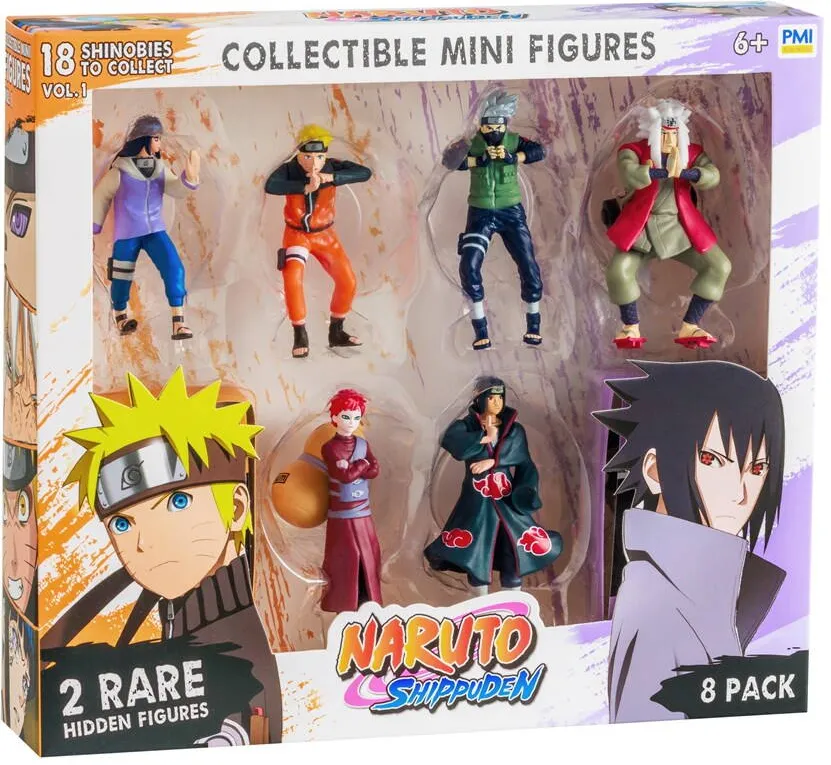 P.M.I. Kids World NARUTO SHIPPUDEN FIGURES - 8 PACK DELUXE EDITION VER. A