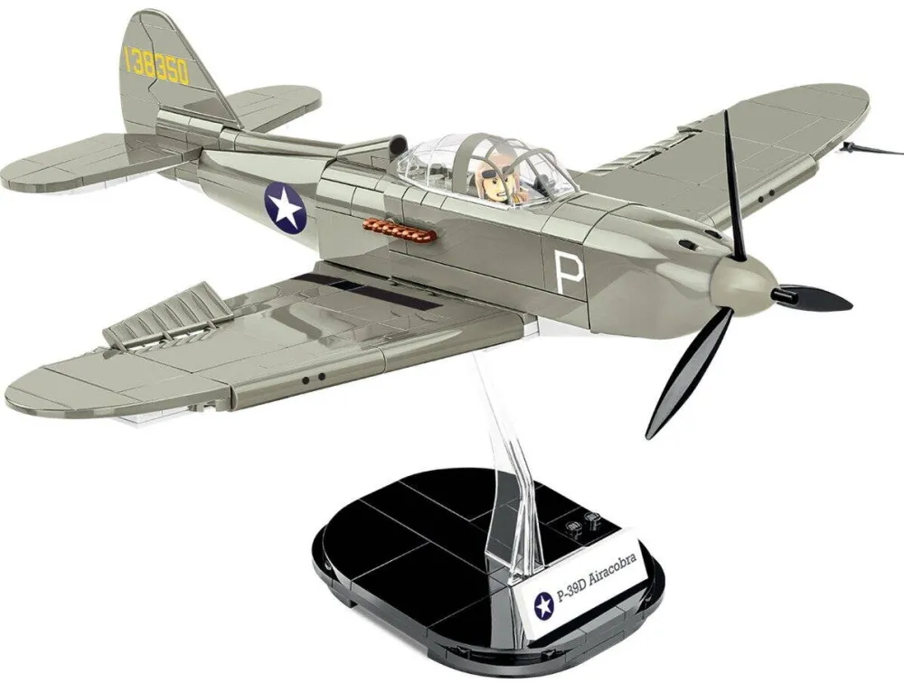 Jucarie creativa Cobi Bell P-39D Airacobra gri