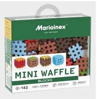 Jucarie creativa Marioinex Set de constructie Marioinex Mini Waffle Blocks multicolor 206 piese 3+
