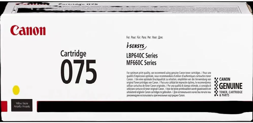 Toner imprimanta Canon Cartus toner Canon Yellow pt LBP646Cdw/LBP647Cdw/MF664Cdw/MF667Cdw (1.300 pages) cod CRG075Y