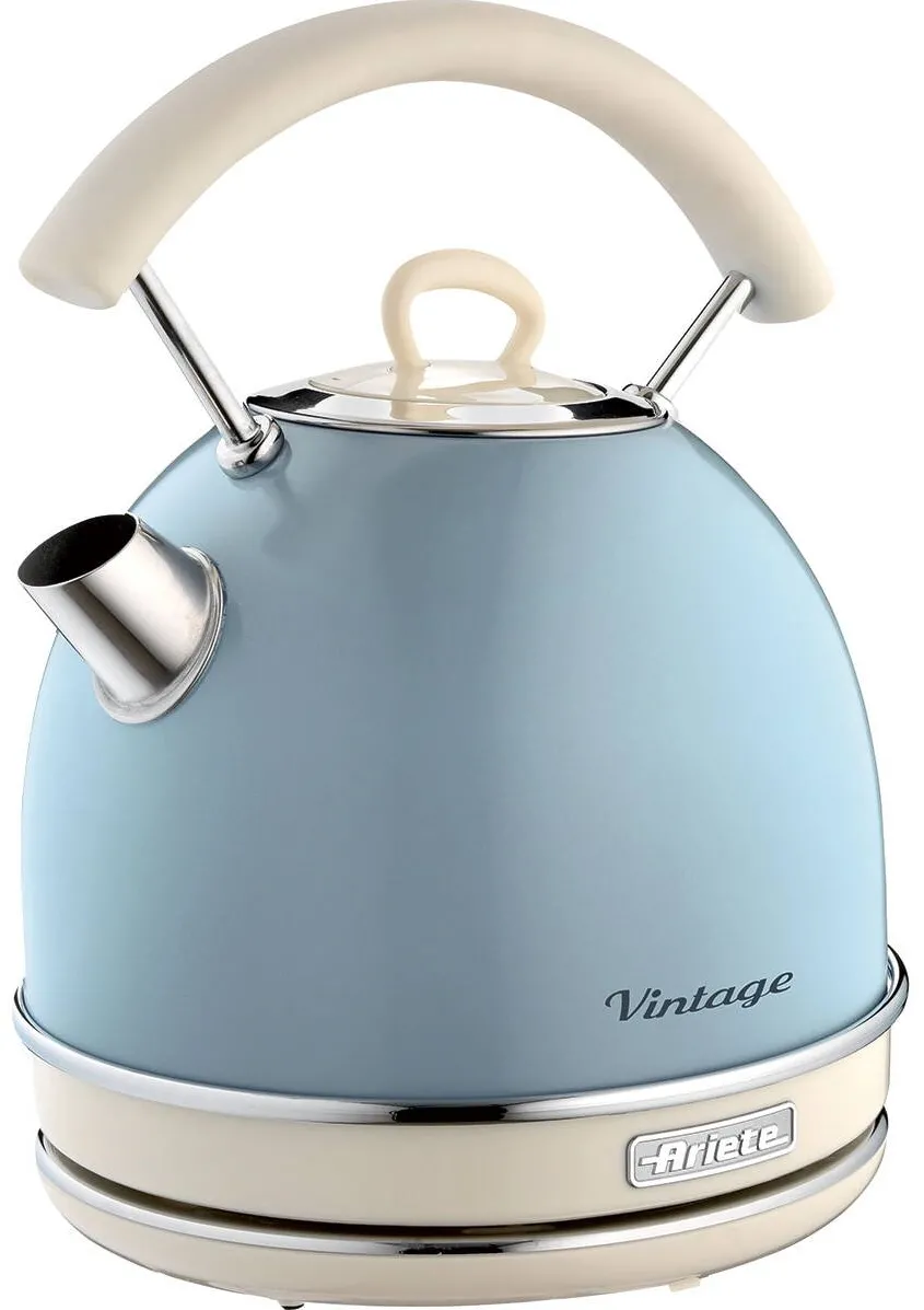 Ariete Fierbator Vintage, Ariete, Inox, 2877.BL, 2000W, 1.7l, Albastru pastel