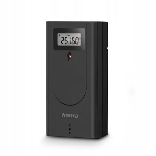 HAMA Senzor extern Hama pentru statii meteorologice, 5x9,5x3,3cm, 2xAA, interval temperatura -20C pana la 60C, interval umiditate 20% pana la 95%