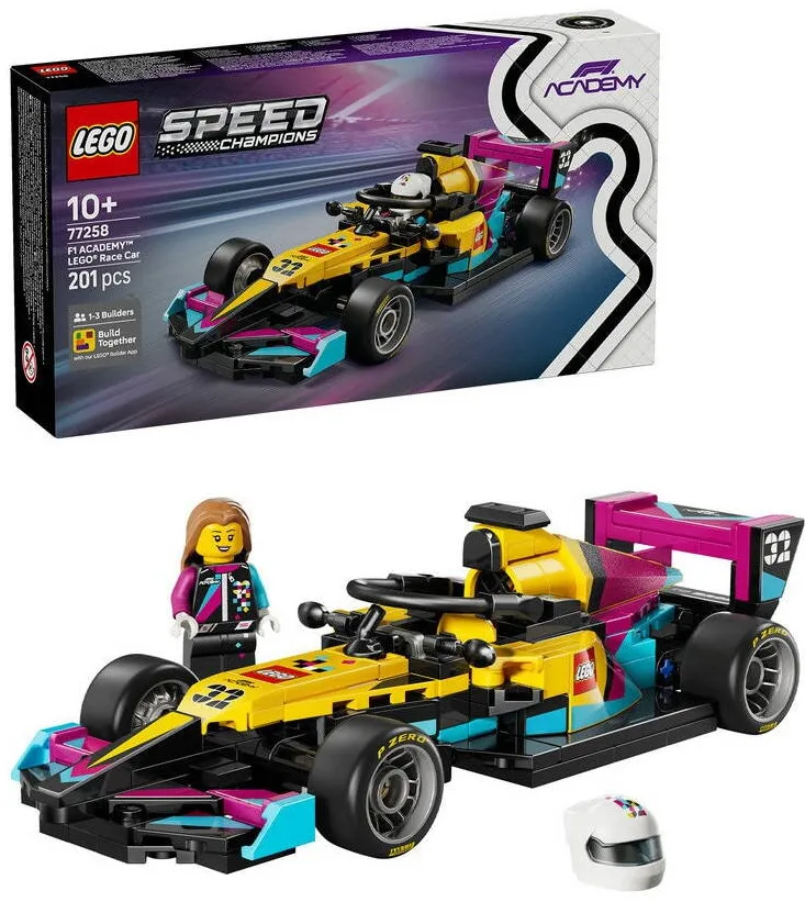 LEGO Set de constructie LEGO® Speed Champions - Masina de curse LEGO® F1 ACADEMY™ - 77258, 201 piese