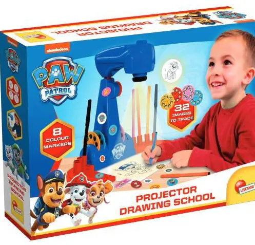 Jucarie Educationala Lisciani Set de desenat Lisciani Paw Patrol - Drawing School, cu proiector