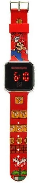 Jucarie Educationala Kids Euroswan Ceas de mana Super Mario, LED, Multicolor