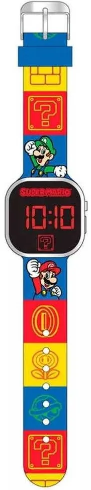 Jucarie Educationala Kids Euroswan Ceas digital LED Super Mario Play, SunCity