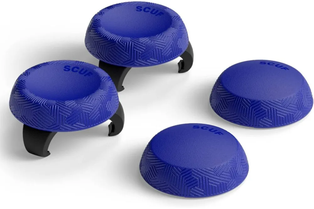 Accesoriu gaming SCUF Thumbsticks Grip SCUF, Tactic Kit, pentru controller Xbox Series X|S, Xbox One, PS4, PS5, Nintendo Switch Pro, Albastru, 4 buc/set