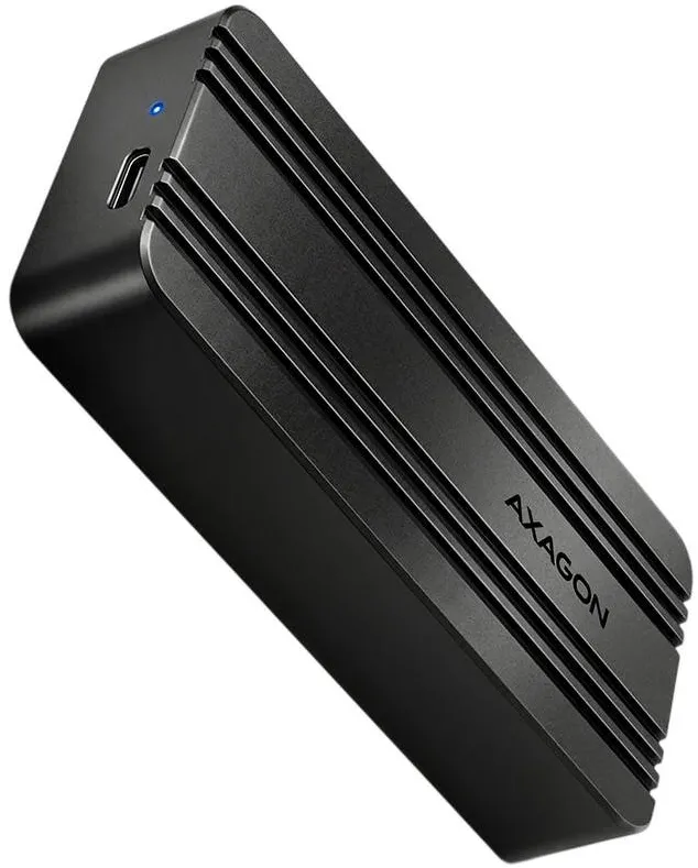 Rack AXAGON Carcasa externa SSD Axagon EEM2-40G ARMORED, USB4, M.2 NVMe, Negru, 104x50x20mm