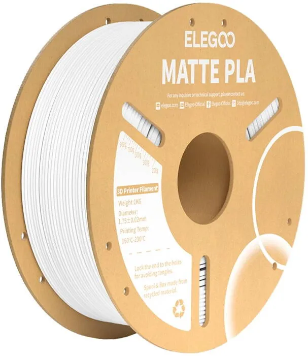 Elegoo Filament PLA Matte (White)