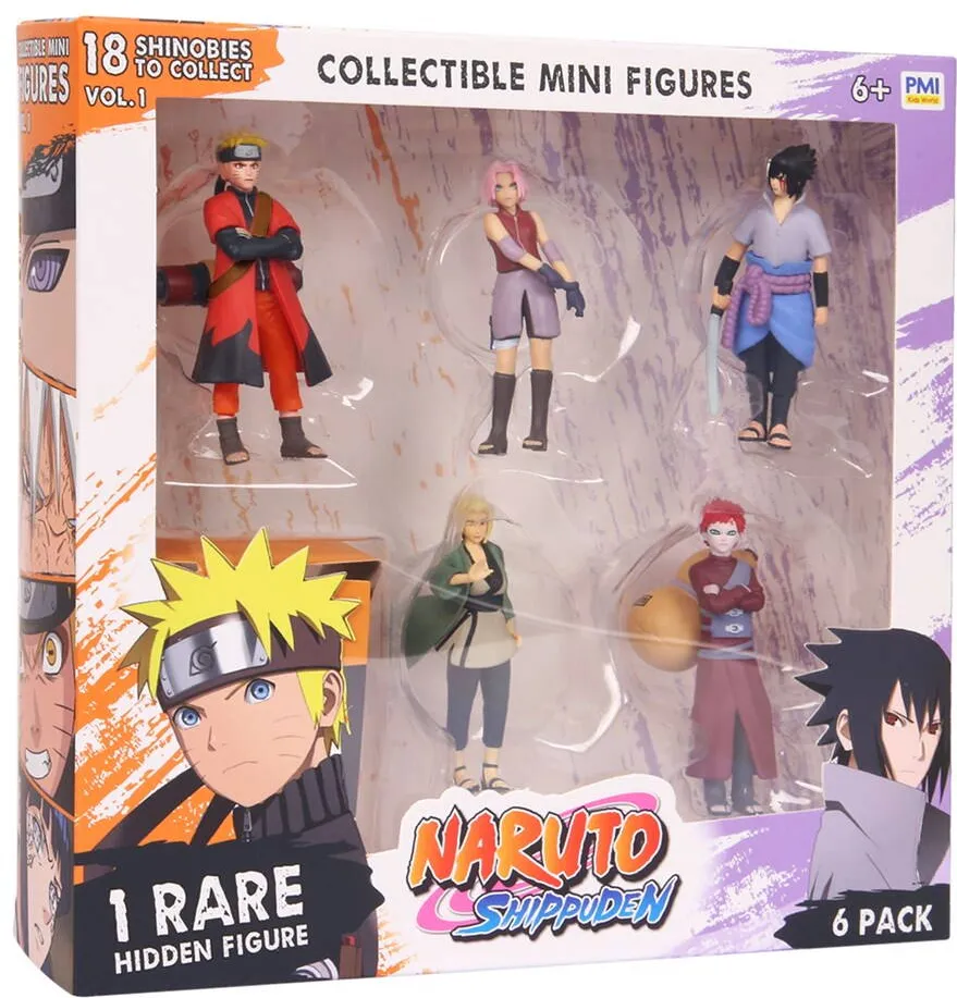 P.M.I. Kids World NARUTO SHIPPUDEN FIGURES - 6 PACK DELUXE EDITION VER. C