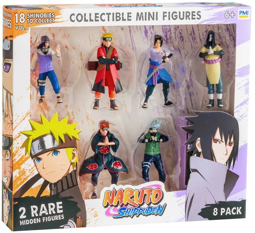 P.M.I. Kids World NARUTO SHIPPUDEN FIGURES - 8 PACK DELUXE EDITION VER. B