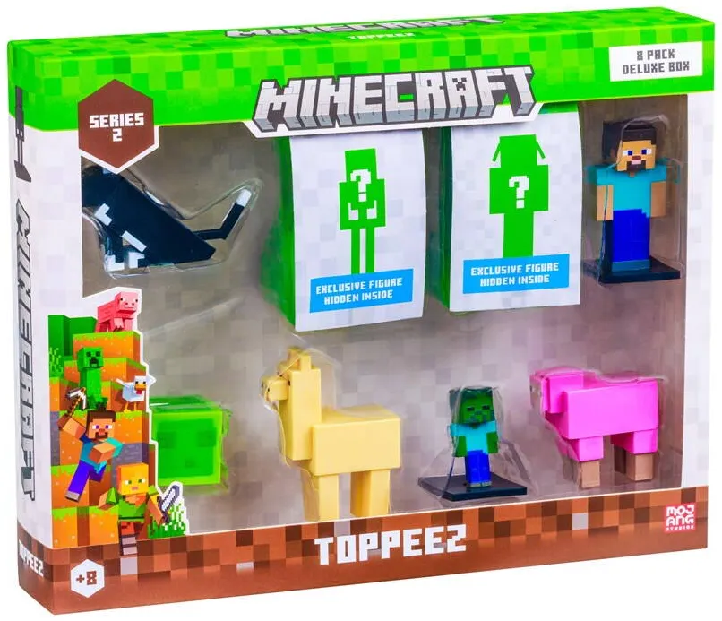 P.M.I. Kids World MINECRAFT S2 FIGURES - 8 PACK DELUXE BOX (ASSORTMENT)