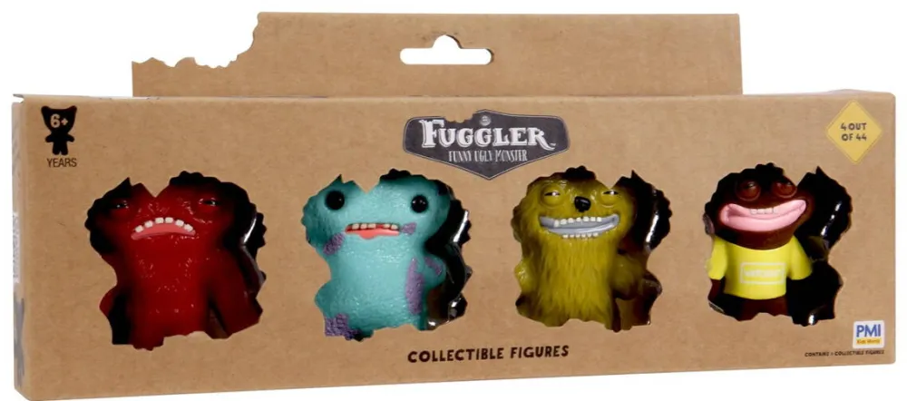 P.M.I. Kids World FUGGLER S1 COLLECTIBLE FIGURES - 4 PACK (ASSORTMENT)