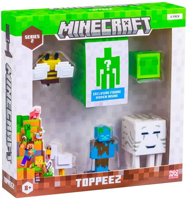 P.M.I. Kids World MINECRAFT S2 FIGURES - 6 PACK DELUXE BOX (ASSORTMENT)