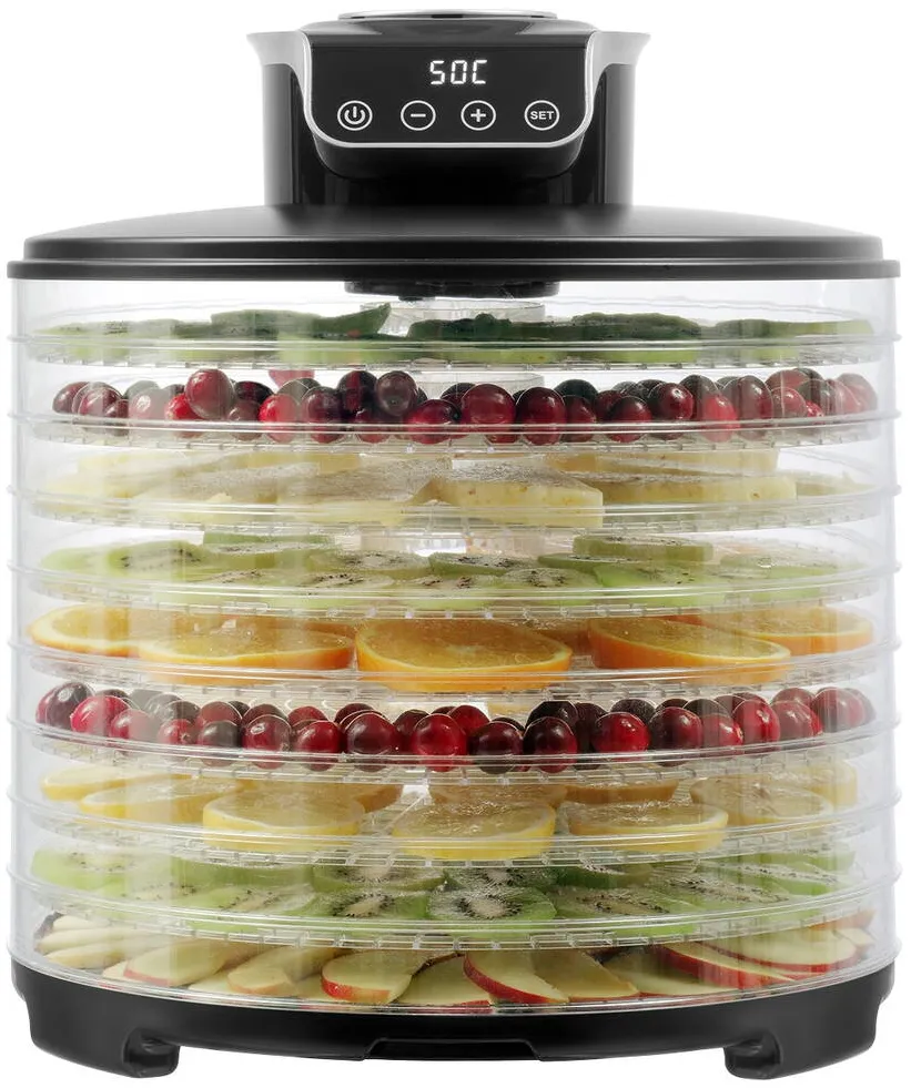Concept Deshidrator pentru fructe si legume Concept SO3010, 9 site, 245W, negru-transparent