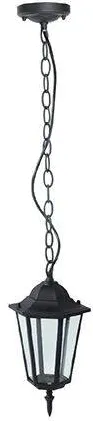 V-TAC Pendul exterior IP44 E27, negru mat