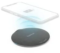 HAMA "QI-FC10 Metal" Wireless Charger, 10 W, Wireless Smartphone Charging Pad, b