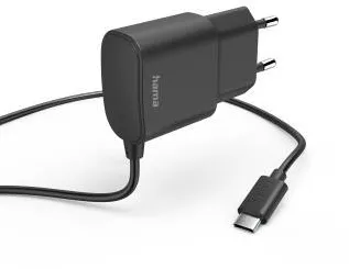 HAMA Charger with USB-C Connection, 12 W, 1 m, black