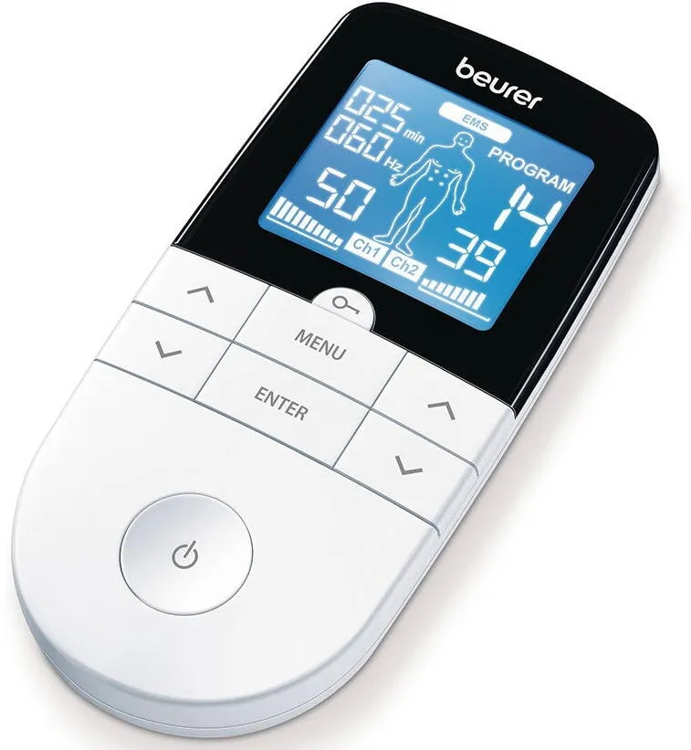 Beurer Aparat de electrostimulare musculara Beurer EM49, 4 electrozi, 6 programe, display Led, Alb