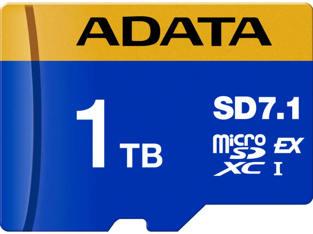 Card de Memorie ADATA ADATA Premier Extreme microSDXC SD7.1 1 TB, blue/yellow memory card, SD7.1 Express, UHS-I U3, Class 10, V30, Nintendo Switch 2 Ready