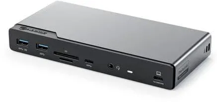 Docking Station Alogic Alogic 14-in-1 USB-C PD DV4 Quad Display Docking Station Space Gr