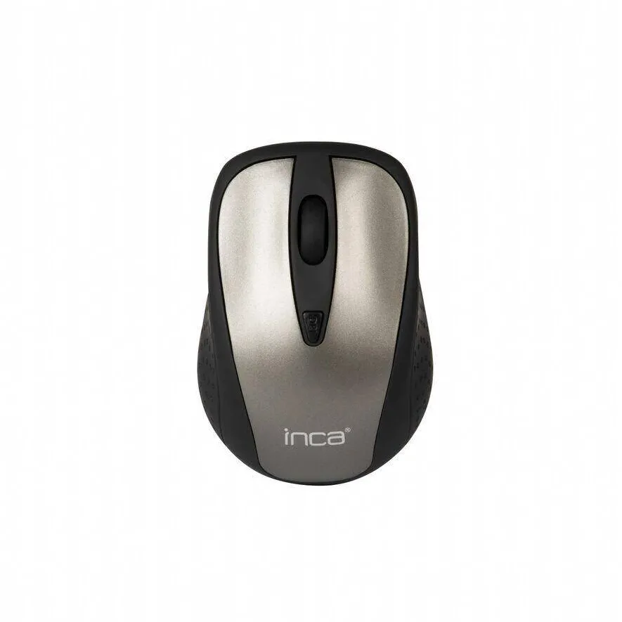 Mouse INCA fara fir, Inca, 2.4 GHz, Optic, 1600 dpi, Gri/Negru