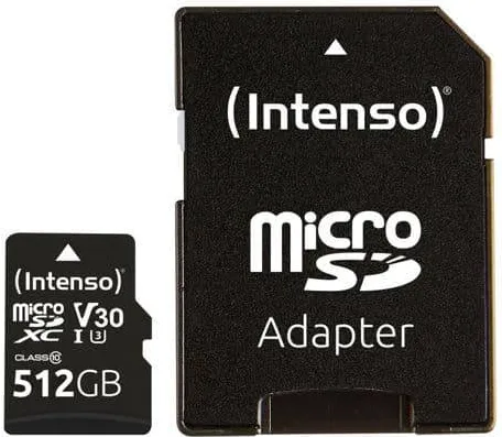 Card de Memorie Intenso Intenso microSDXC          512GB C10 UHS-I Professional + Adapter