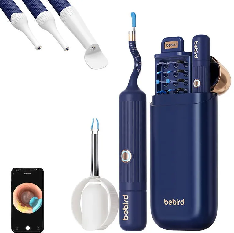Bebird Otoscop Bebird EarSight Plus cu camera pentru curatarea urechii (albastru)