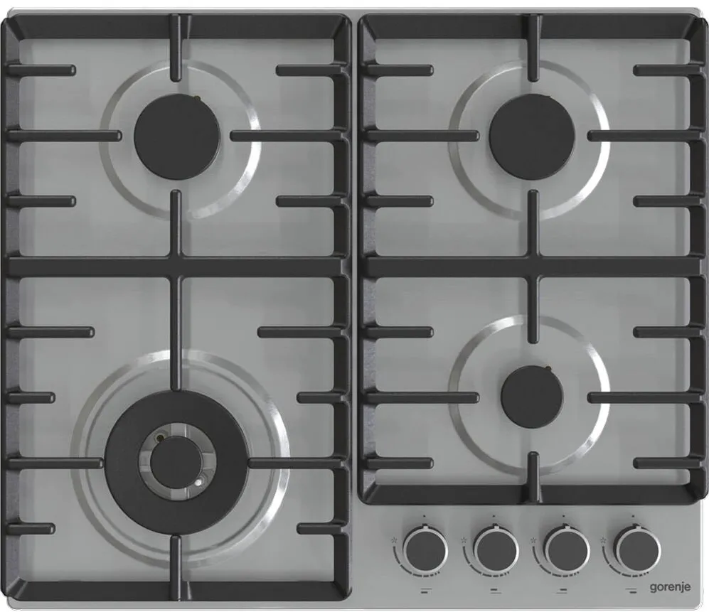 Plita GORENJE Plita incorporabila GORENJE GW642ABX, GAZ, 4 ARZATOARE, WOK, INOX