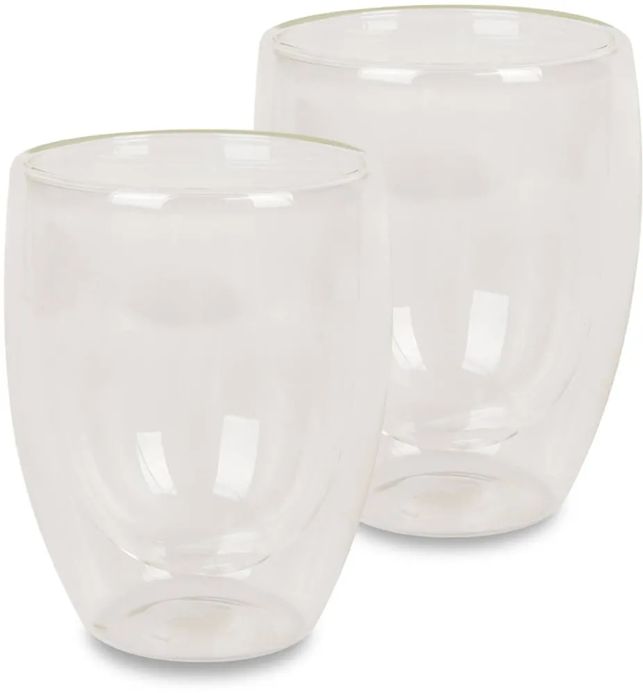 MYRIA Set pahare cu perete dublu MYRIA MC4017, 2 piese, 350 ml, sticla