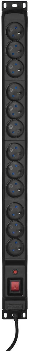 ACTIVEJET Priza/Prelungitor COMBO 12 socket 1,5m black
