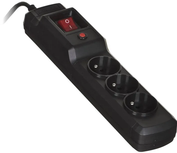 ACTIVEJET Priza/Prelungitor COMBO 3GN 1,5M black