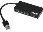 Hub USB IBOX 4-PORT, USB3.0 + USB 2.0, SLIM