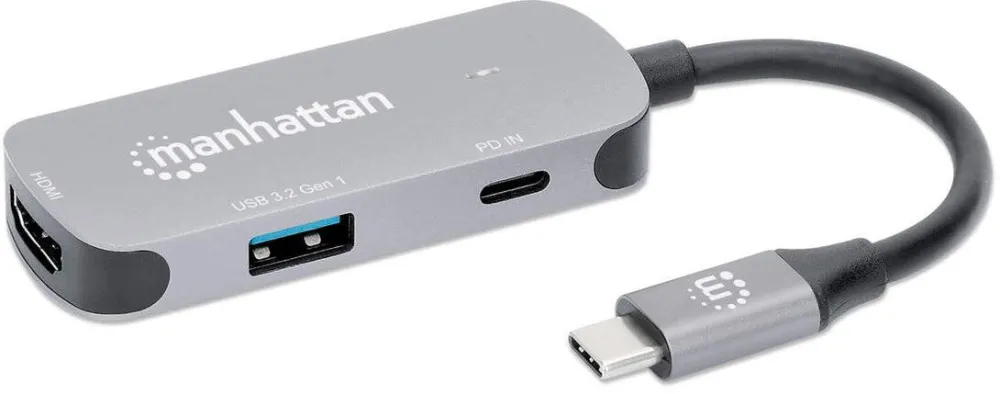 Docking Station MANHATTAN USB-C auf HDMI 3-in-1 mit PD