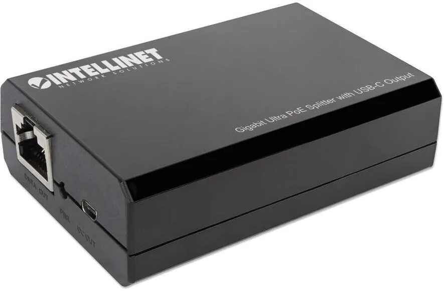 Splitter PoE Intellinet Gigabit Ultra 45 W cu iesire USB-C