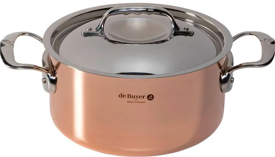 De Buyer Prima Matera Saucepot copper/steel 20 cm induction