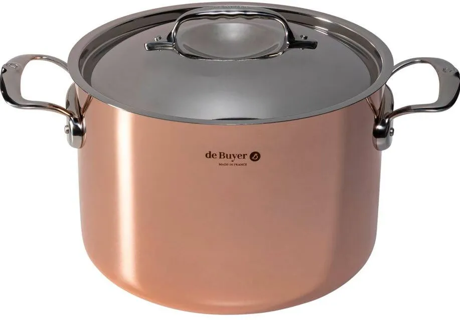 De Buyer Prima Matera Saucepot copper/steel high 24cm induction