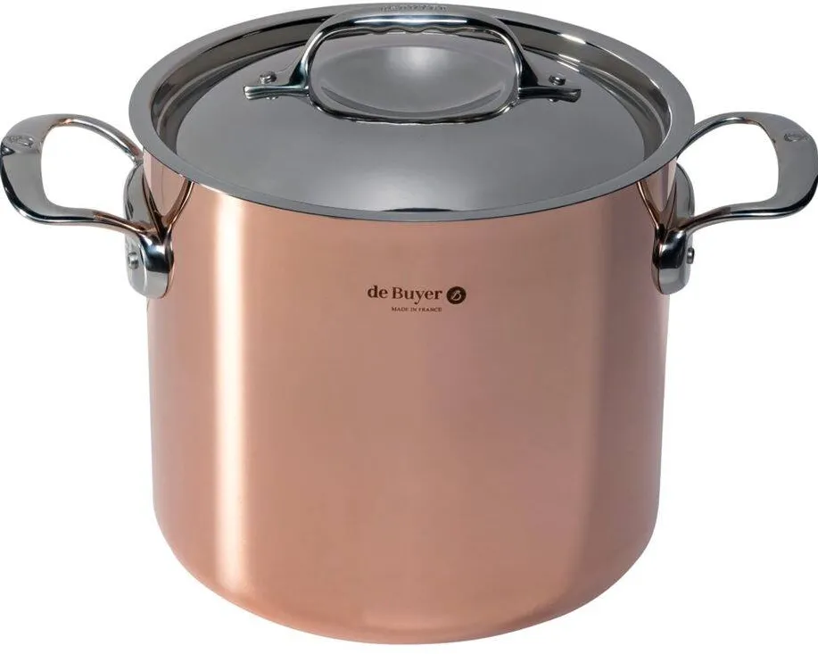 De Buyer Prima Matera Saucepot copper/steel extra high 20cm ind