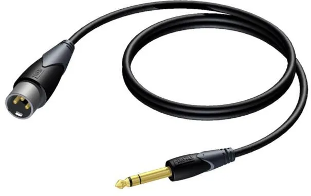PROCAB Xlr male 6,3 mm jack male stereo 3 m