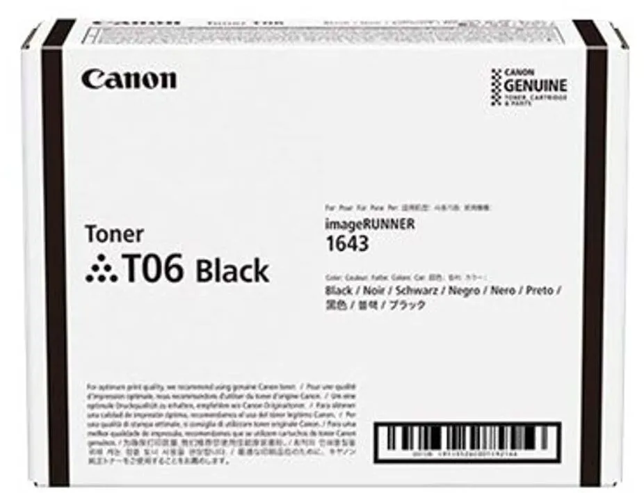 Toner imprimanta Canon Toner Canon CRG-T06 black, 20.5k pagini, pentru IR Advance 1643I/1643IF