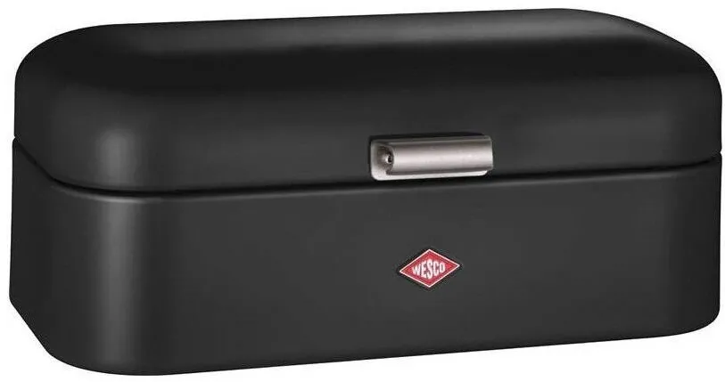Wesco Cos de paine Wesco Grandy, 42x22x17cm, negru, otel vopsit, manere cromate