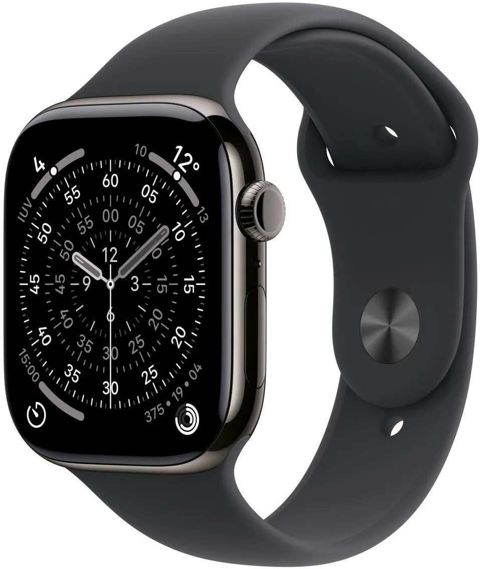 Smartwatch Apple Series 11, OLED, 64 GB, negru, S/M, rezistent la apa 50 m