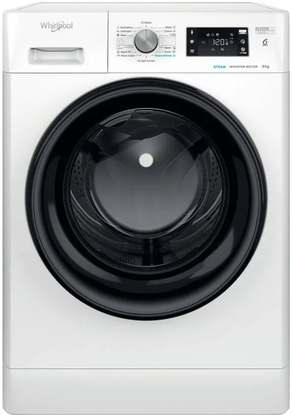 WHIRLPOOL Masina de spalat rufe FFB 9479 BV EE, clasa A, incarcare frontala, 9 kg, 1351 rpm, Alb