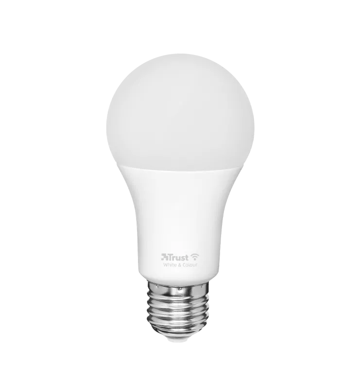 TRUST Pachet 2 becuri Trust  LED RGBCW  WiFi, E27luminozitate 806 lm, clasa energetica A+