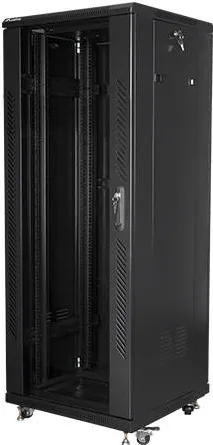Rack LANBERG free-standing 19'' demounted flat pack 32U/600x800mm black